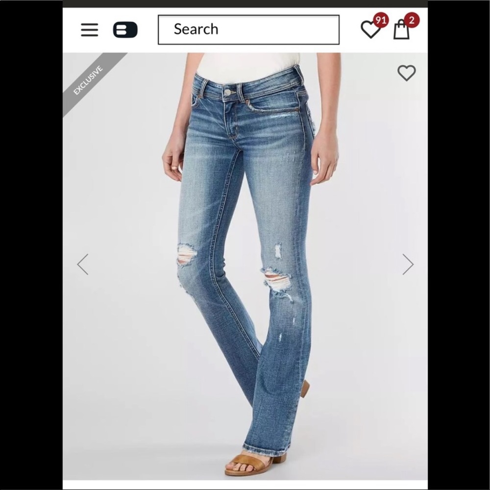 BKE Audrey slim fit mid-rise bootcut